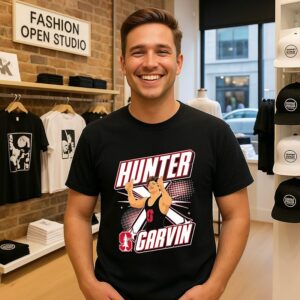Hunter Garvin Stanford 2026 Wrestling Player T-Shirt