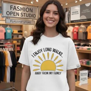 I Enjoy Long Walks Away From My Family T-Shirt