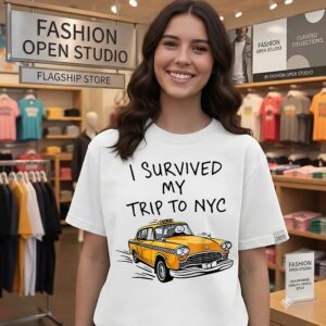I Survived My Trip To Nyc New York City Taxi T-Shirt