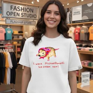 I Want Michaeldonald’s Ice Cream Now Opossum T-Shirt