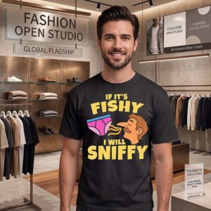 Inappropriate If It’s Fishy I Will Sniffy Funny Embarrasing T-Shirt