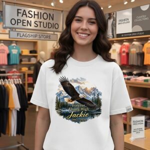 Jackie Bald Eagle Memorial Forever Flying High 2012 2026 T-Shirt