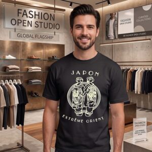 Japon Extrême Orient Geisha Dragon Tiger T-Shirt