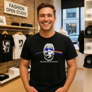 Jaxson Dart Side Of The Moon New York Giants T-Shirt