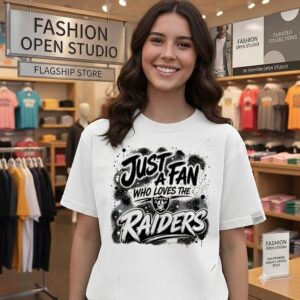Las Vegas Raiders NFL Just A Fan Who Loves The Logo T-Shirt