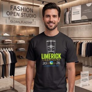 Limerick Champions 2026 Luimneach Abu Logo T-Shirt