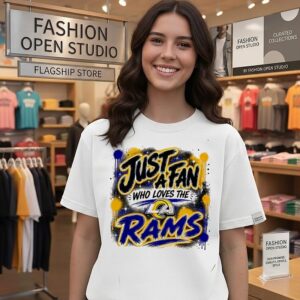 Los Angeles Rams NFL Just A Fan Who Loves The Logo T-Shirt