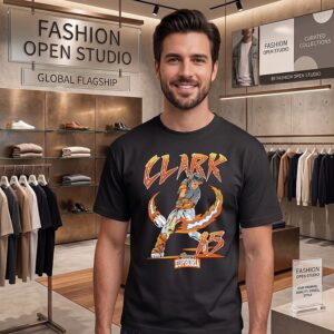 Max Clark Detroit Tigers Baseball Slugger Swing 2026 Mlb Season Comic T-Shirt