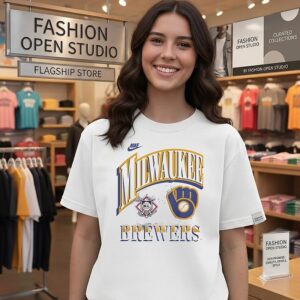 Milwaukee Brewers 2026 Mlb National League Logo T-Shirt
