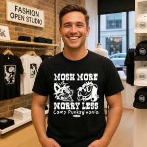 Mosh More Worry Less Camp Punksylvania 2026 T-Shirt