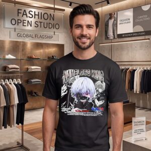 Nameless King Ken Kaneki Black Reaper Tokyo Ghoul Tragedy T-Shirt