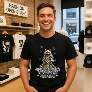 Never Walk Out Of The Bathroom Sniffing Your Fingers T-Shirt
