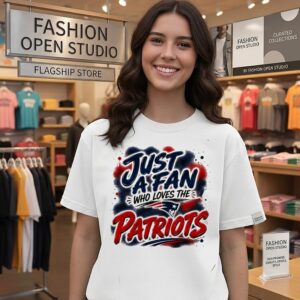 New England Patriots NFL Just A Fan Who Loves The Logo T-Shirt