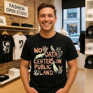 No Data Centers On Public Land Environmental Activism T-Shirt