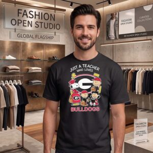 Peanuts X Georgia Bulldogs Just A Teacher Who Love 2026 Back To School T-Shirt