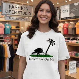 Raccoon Don’t Spy On Me Surveillance Privacy T-Shirt