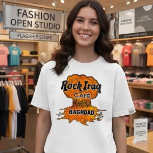 Rock Iraq Cafe Baghdad Nuclear Explosion T-Shirt