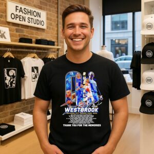 Russell Westbrook Oklahoma City Thunder Thank You For The Memories Tribute T-Shirt