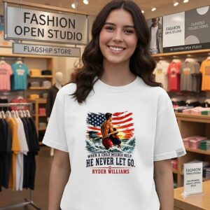 Ryder Williams Hero Tribute When A Child Needed Help He Never Let Go T-Shirt