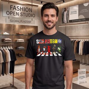 San Antonio Sports Team Mascots Abbey Road Walk 2206 T-Shirt