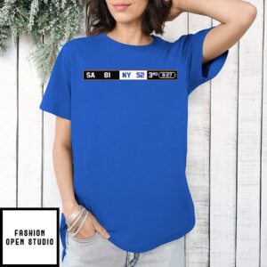 San Antonio Spurs 81 New York Knicks 52 NBA 2026 Score T-Shirt