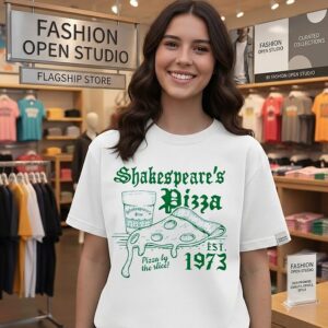Shakespeare’s Pizza Est 1973 Pizza By The Slice T-Shirt