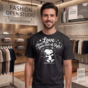 Snoopy Love Never Goes Out Of Style Peanuts T-Shirt