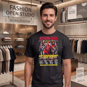 Spider-Man 25th Anniversary 2002-2027 Thank You For The Memories Signatures T-Shirt