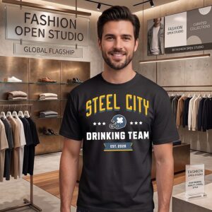 Steel City Drinking Team Est 2026 Pittsburgh Steelers T-Shirt
