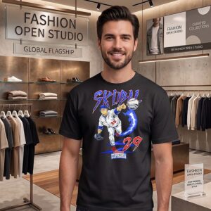Tarik Skubal 29 Los Angeles Dodgers 2026 Mlb Season Comic T-Shirt