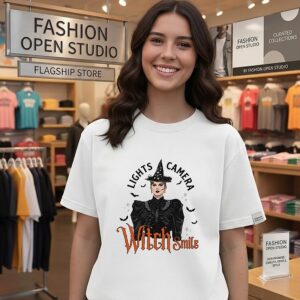 Taylor Swift Lights Camera Witch Smile Halloween Witch T-Shirt