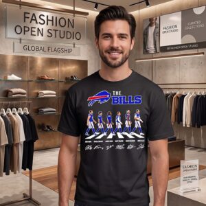 The Bills Joey Bosa Khalil Shakir James Cook Matt Prater Keon Coleman Josh Allen Abbey Road Signaturs T-Shirt