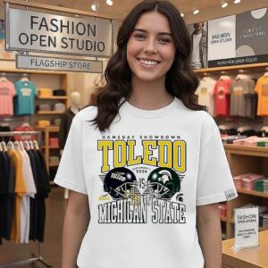 Toledo Vs Michigan State Gameday Showdown 2026 Helmet T-Shirt