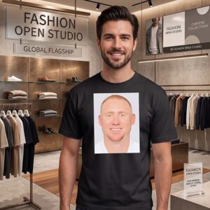 Ty Johnson Joe Brady Mug Shot T-Shirt