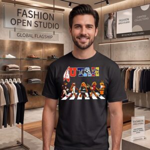 Utah Sports Team Mascots Abbey Road Graphic 2026 T-Shirt