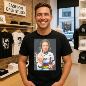 Valentina Höll 2026 Uci Mtb Dhi World Champs Holding Beer Middle Finger T-Shirt