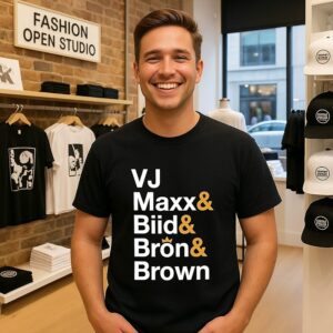 Vj Maxx Biid Bron Brown Philadelphia 76ers NBA 2026 T-Shirt