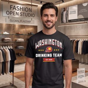 Washington Commanders Drinking Team Est 2026 Football T-Shirt