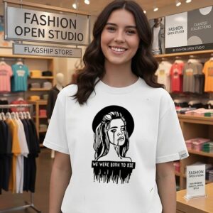 We Were Born To Die Gothic Sad Girl Melancholy T-Shirt