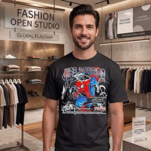 Web Warrior Spider-Man With Great Power Comes Great Responsibility T-Shirt