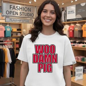 Woo Damn Pig Arkansas Razorbacks NCAA T-Shirt