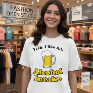 Yeah I Like Ai Alcohol Intake Beer Drinking T-Shirt