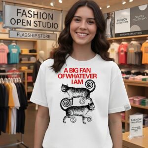 A Big Fan Of Whatever I Am Cats Cat Lover T-Shirt