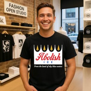 Abolish Ice Sky Blue Waters Minnesota T-Shirt
