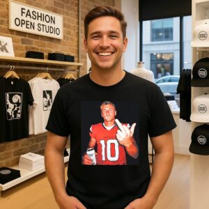 Bo Nix Miller Lite Middle Finger T-Shirt