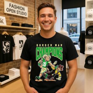 Border War Champions Ram Stiff Arm Football T-Shirt