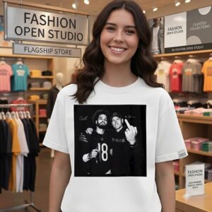 Caleb Williams Ben Johnson Flipping Off T-Shirt