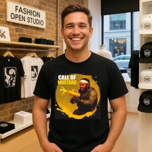 Call Of Mustard Soldier With Mustard Gun T-Shirt