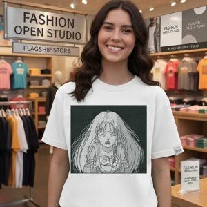 Casca Holding The Demon Child From Berserk T-Shirt