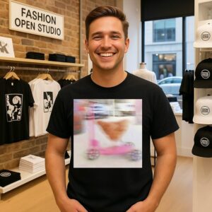 Chicken Driving Scooter Funny T-Shirt